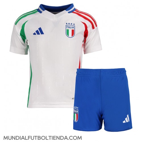 Camiseta Italia Segunda Equipación Replica Eurocopa 2024 para niños mangas cortas (+ Pantalones cortos)